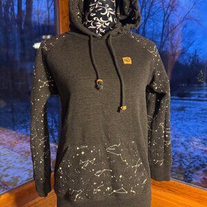 Tentree Constellation Gray Hoodie Size S EUC